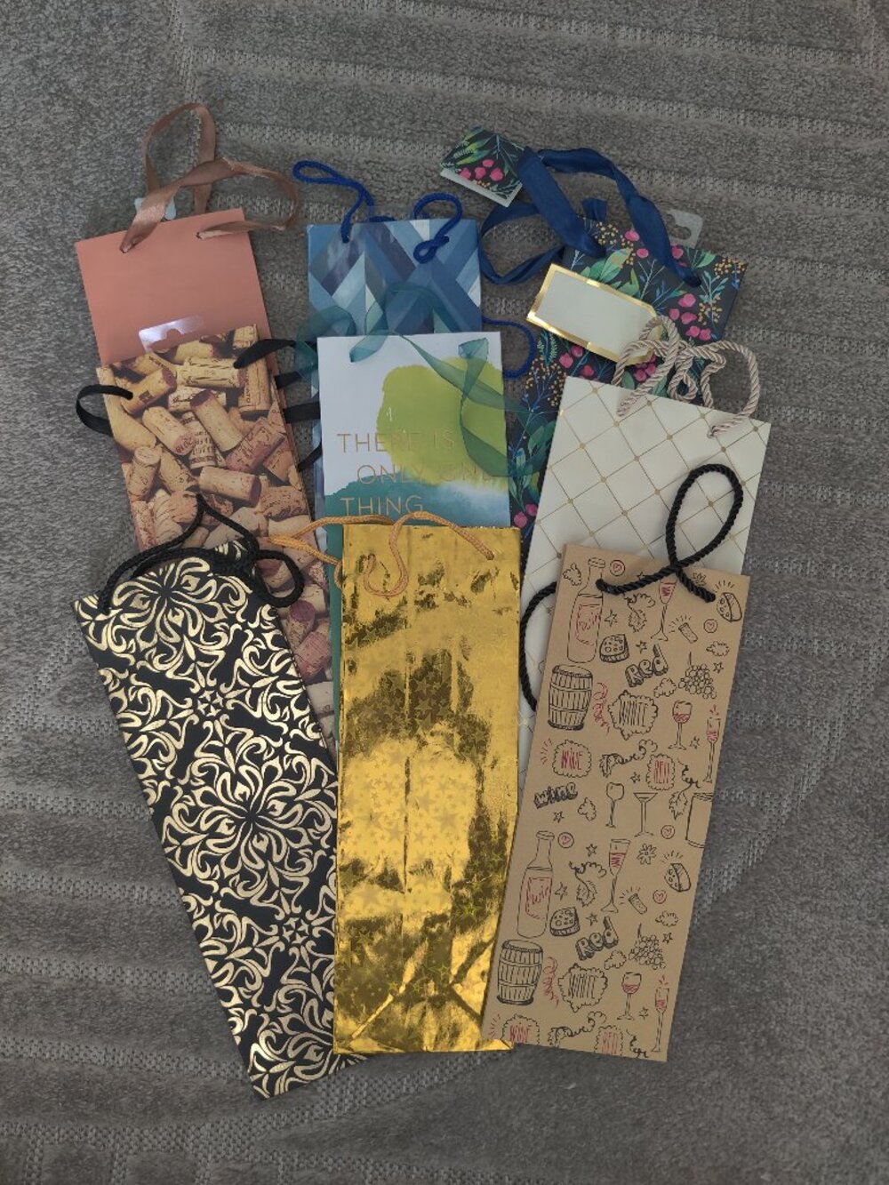 Variety of Wine Gift Bags - 9 bags
